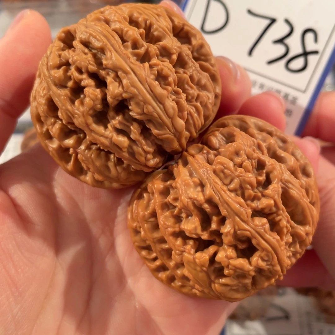 把件文玩核桃D738粗筋46