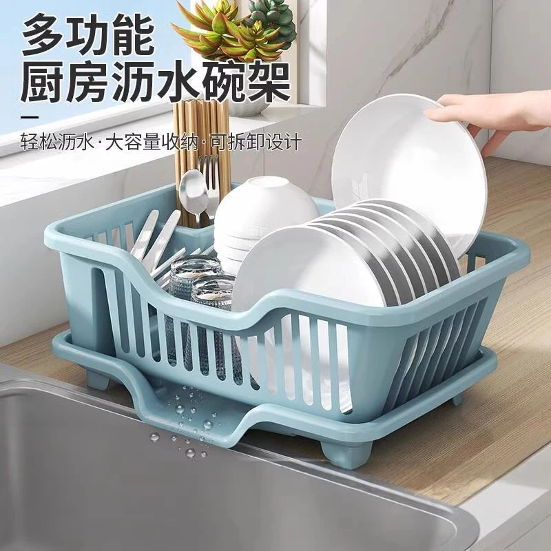 【碗盘沥水架】厨房碗碟收纳架水槽餐具置物架家用台面碗柜碗筷收纳