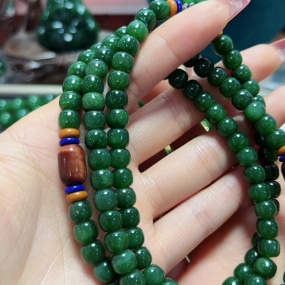 和田玉项链未镶嵌叶*