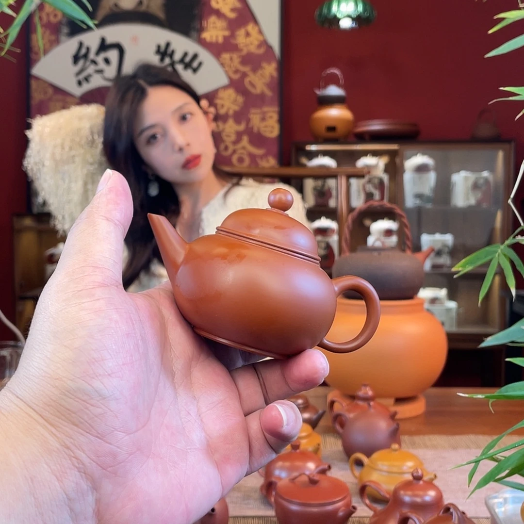年***满茶壶紫砂纯手工手拉壶