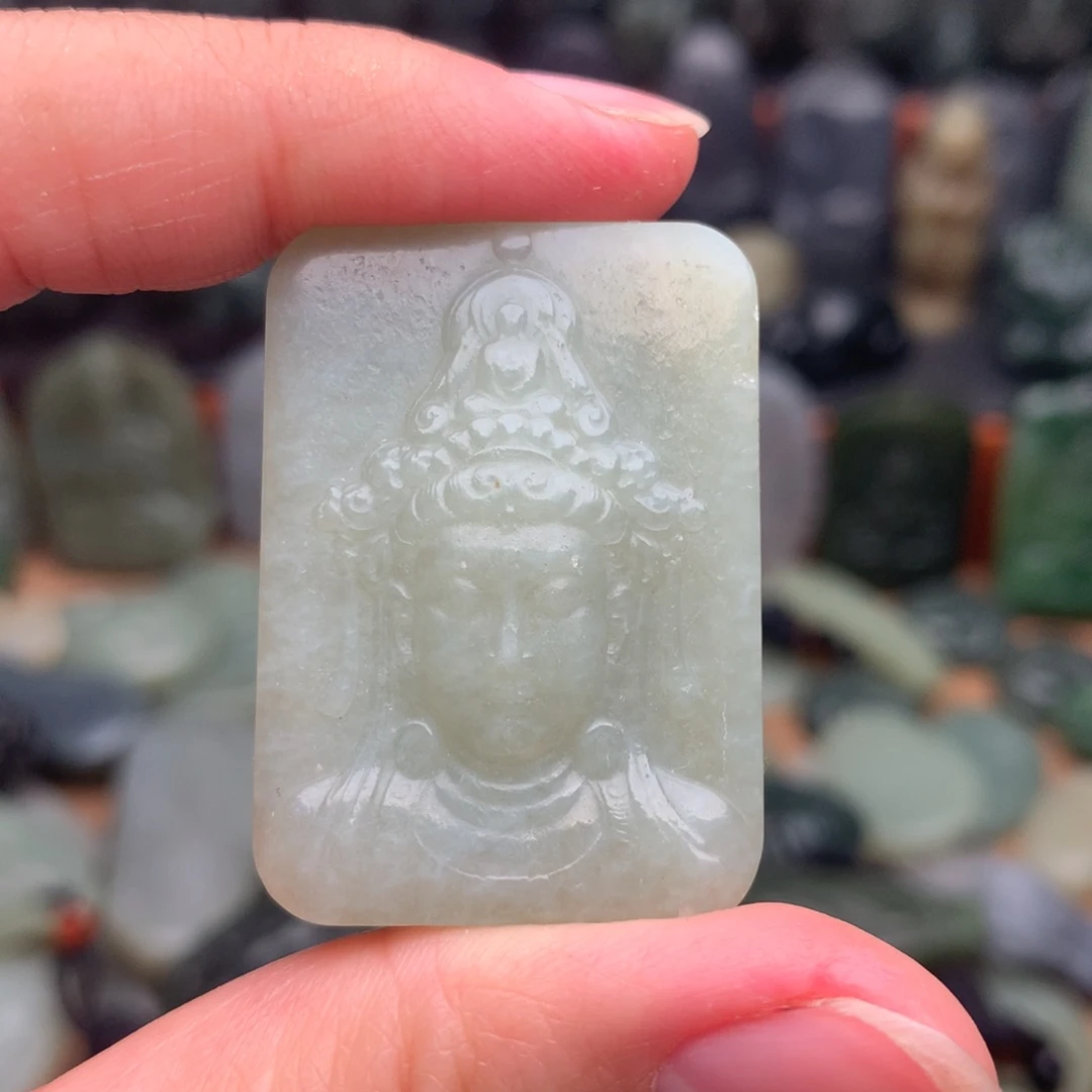 和田玉未镶嵌颈饰挂件24