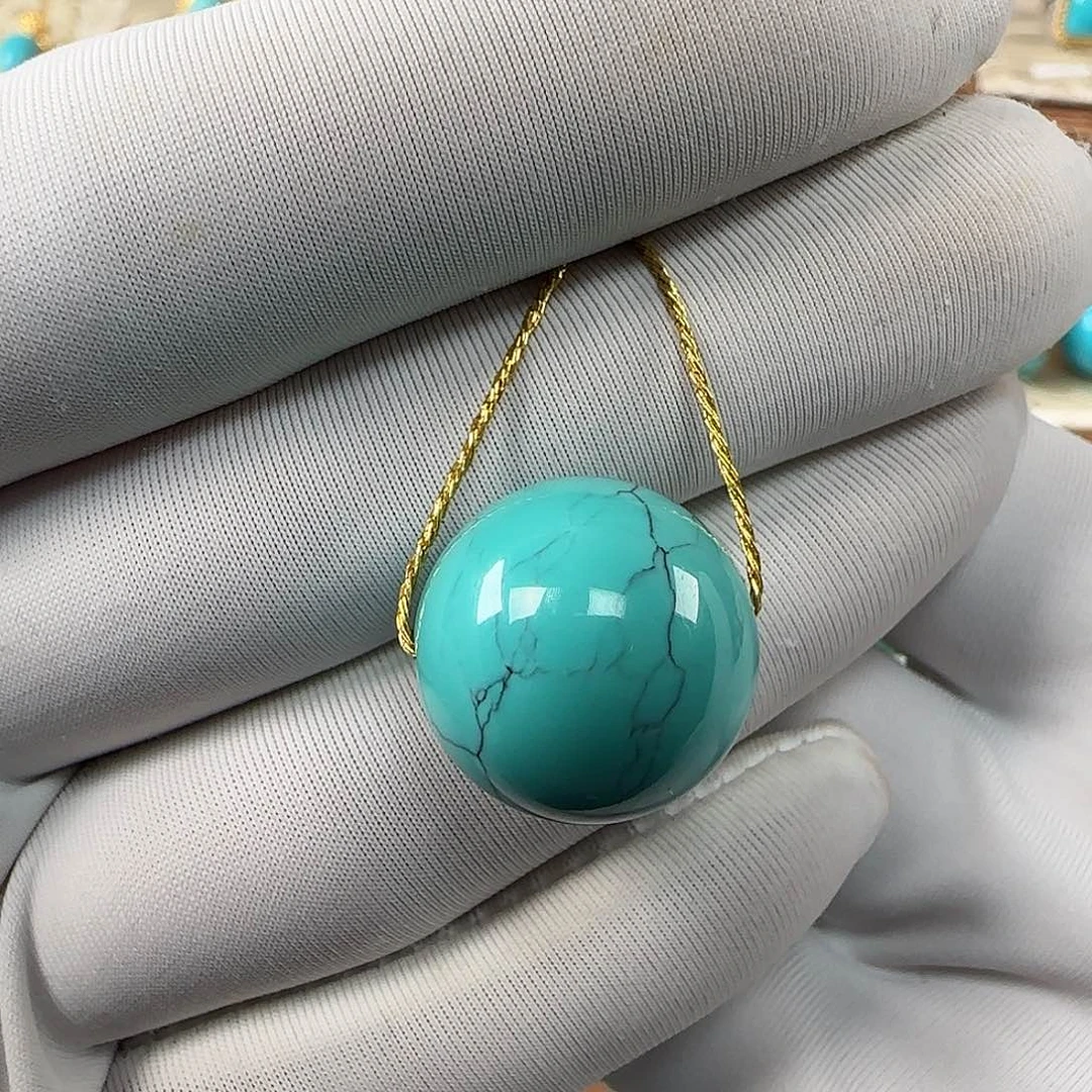 绿松石未镶嵌16mm➕单珠