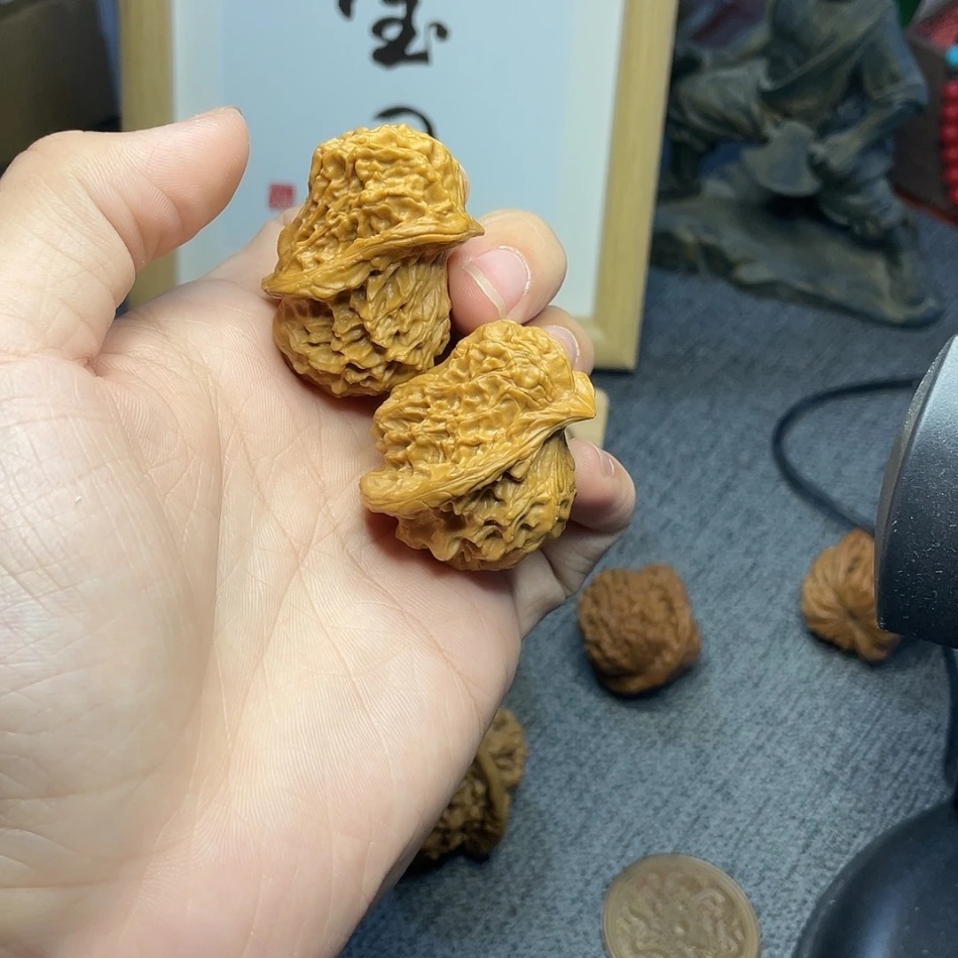 吊坠文玩核桃异形小鸟