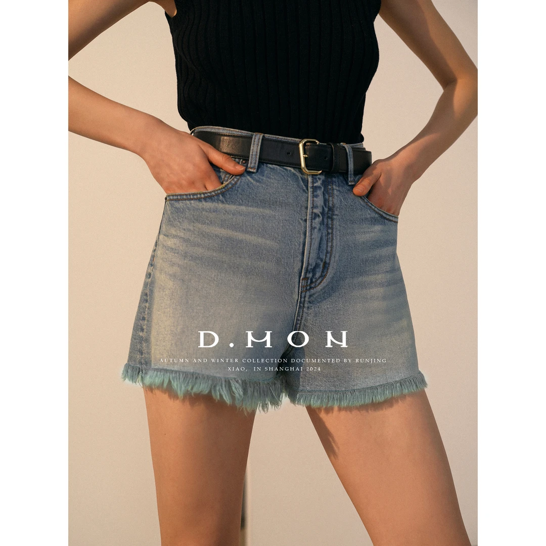 DMON|时髦精必入_土耳其进口高端牛仔100棉 显瘦时髦短裤