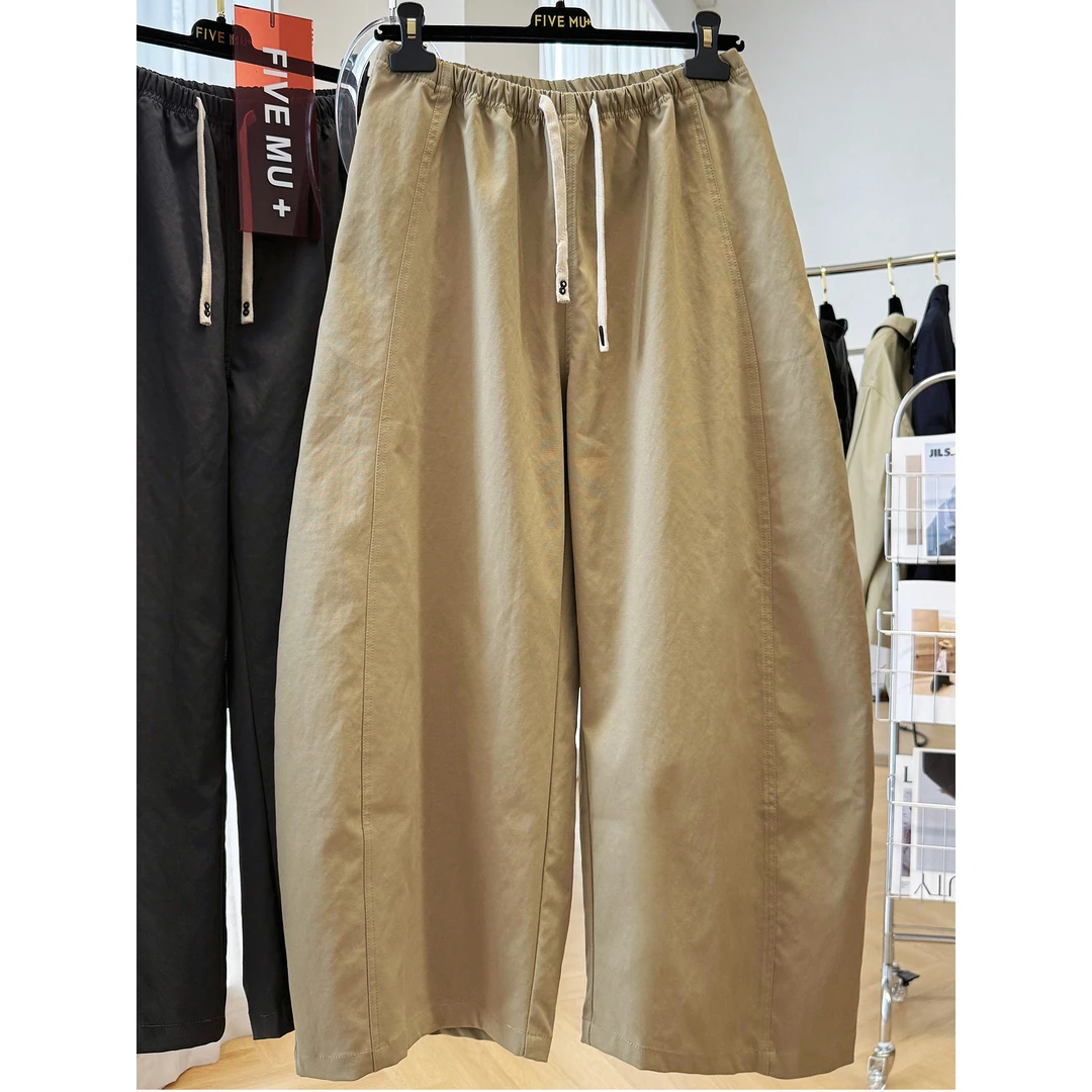 胖妹妹240斤大码工装裤宽松休闲裤女秋季慵懒风九分弯刀裤奶奶裤