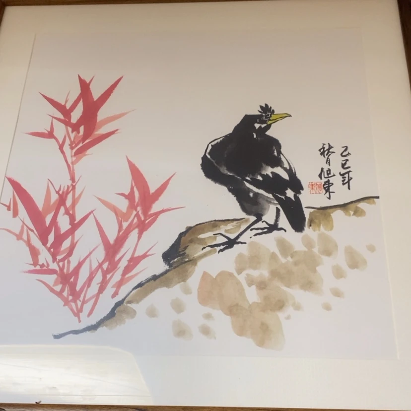 【闪购商品】国画手绘国画带框52.52