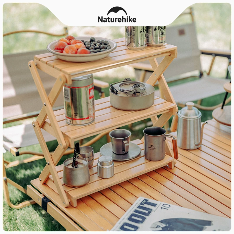 【悟境·户外桌面置物架】挪客桌面置物架便携折叠户外露营收纳架