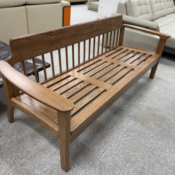 现代原木风直拍沙发1.45米（+单人位）