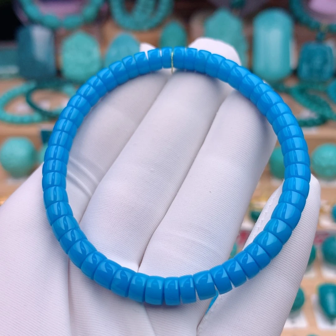 未镶嵌绿松石珠宝奇石5.5mm