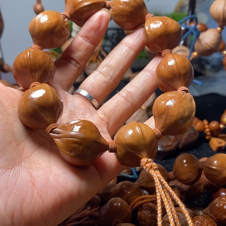温***光橄榄核手串/手链2.3三花蒜头