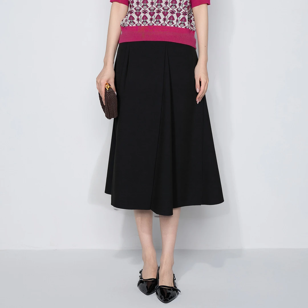 【福利专属】马天奴高腰轻职风半身裙VHA171SKA0