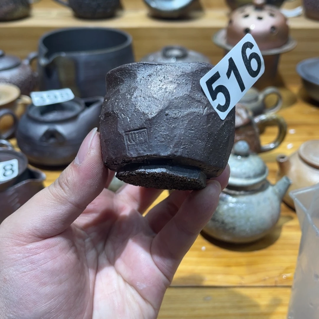 手工制作柴烧茶杯516