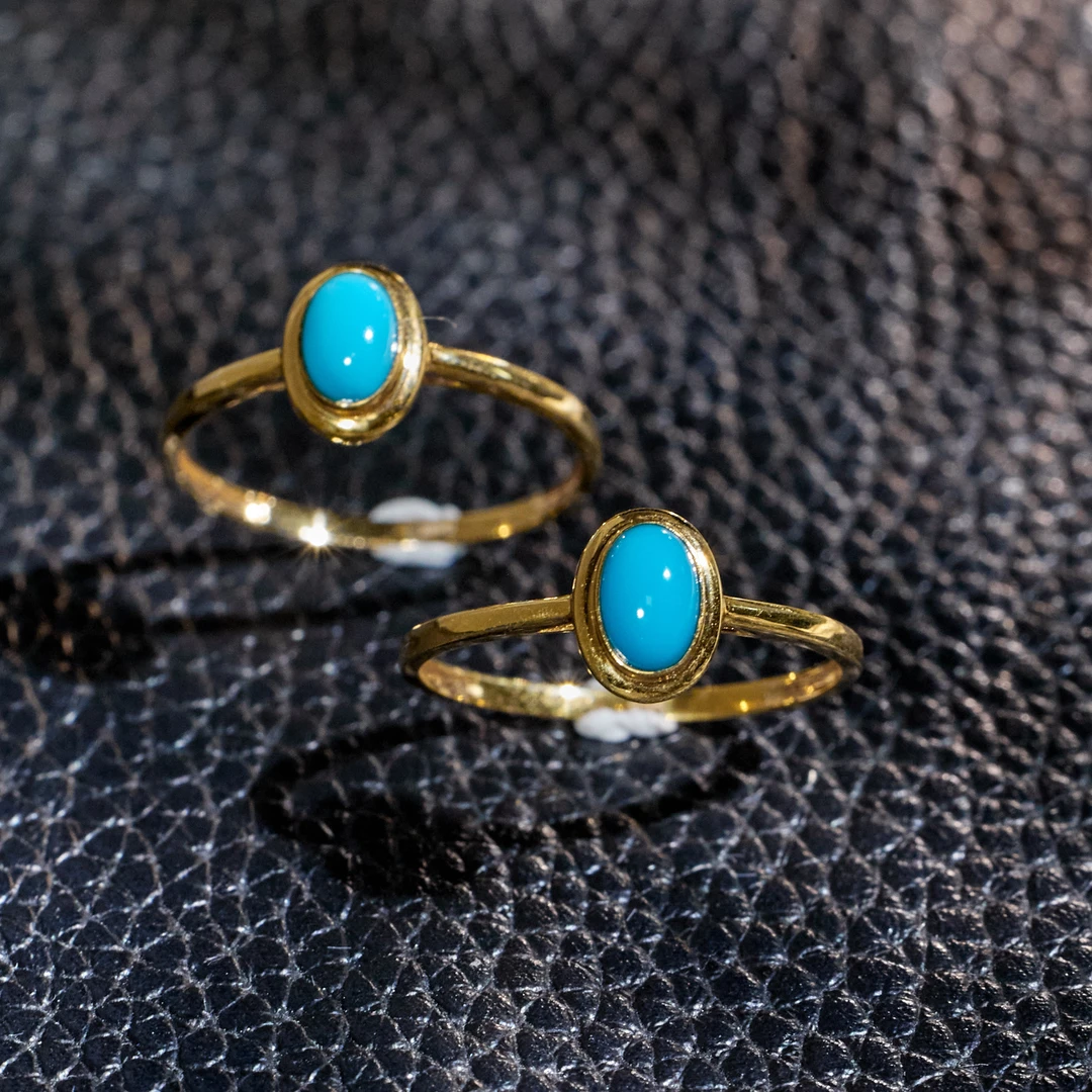 【歪歪】琉刻*美松蛋面戒指（多样性发其一）*18K金镶嵌N2219