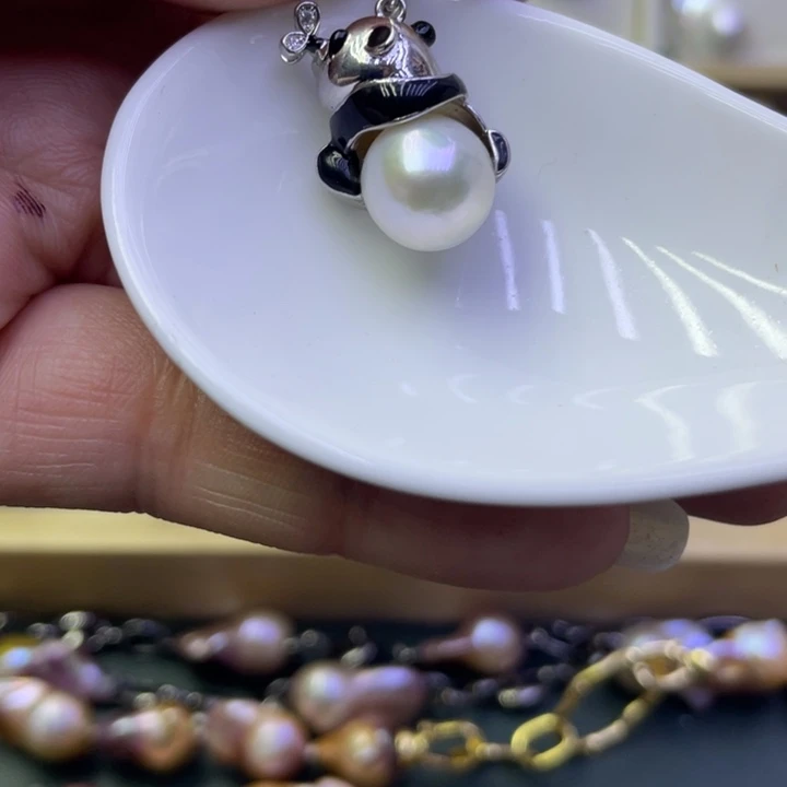 淡水珍珠吊坠(不含链)合金
