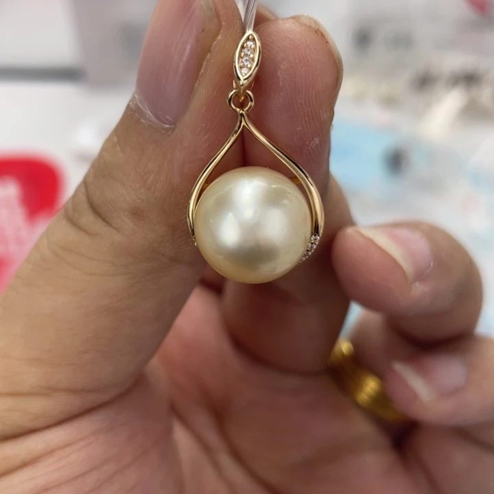 银S925镶嵌颈饰海水珍珠