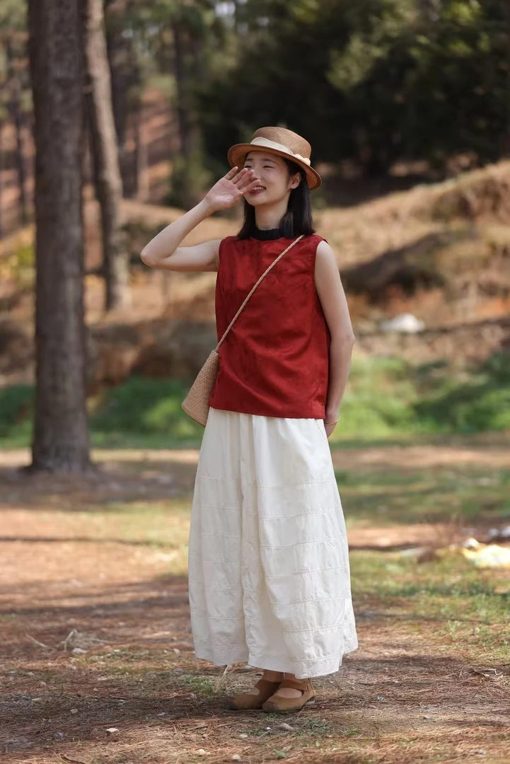 萱衣.慢慢变蓝无袖背心