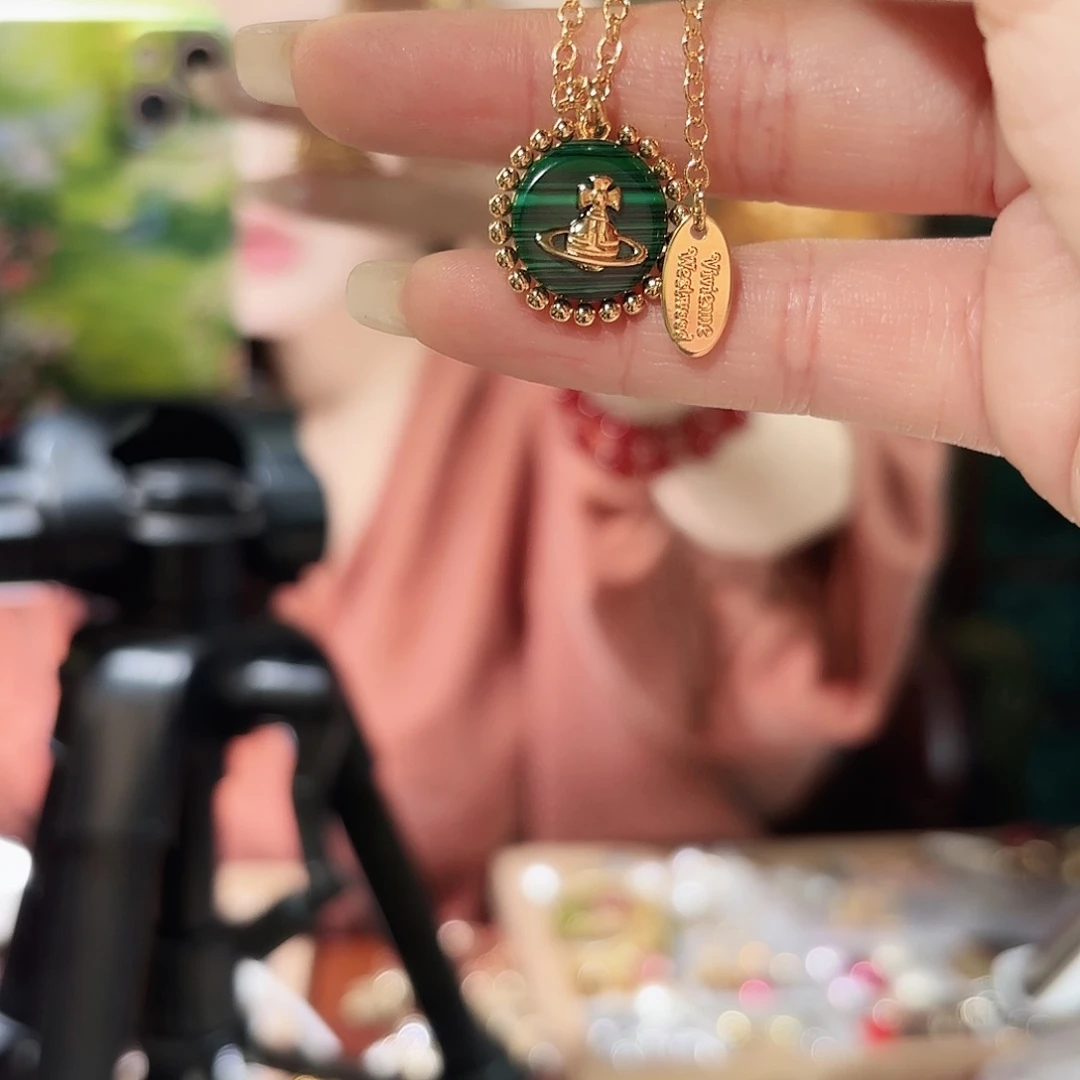 锆石纯铜合金项链