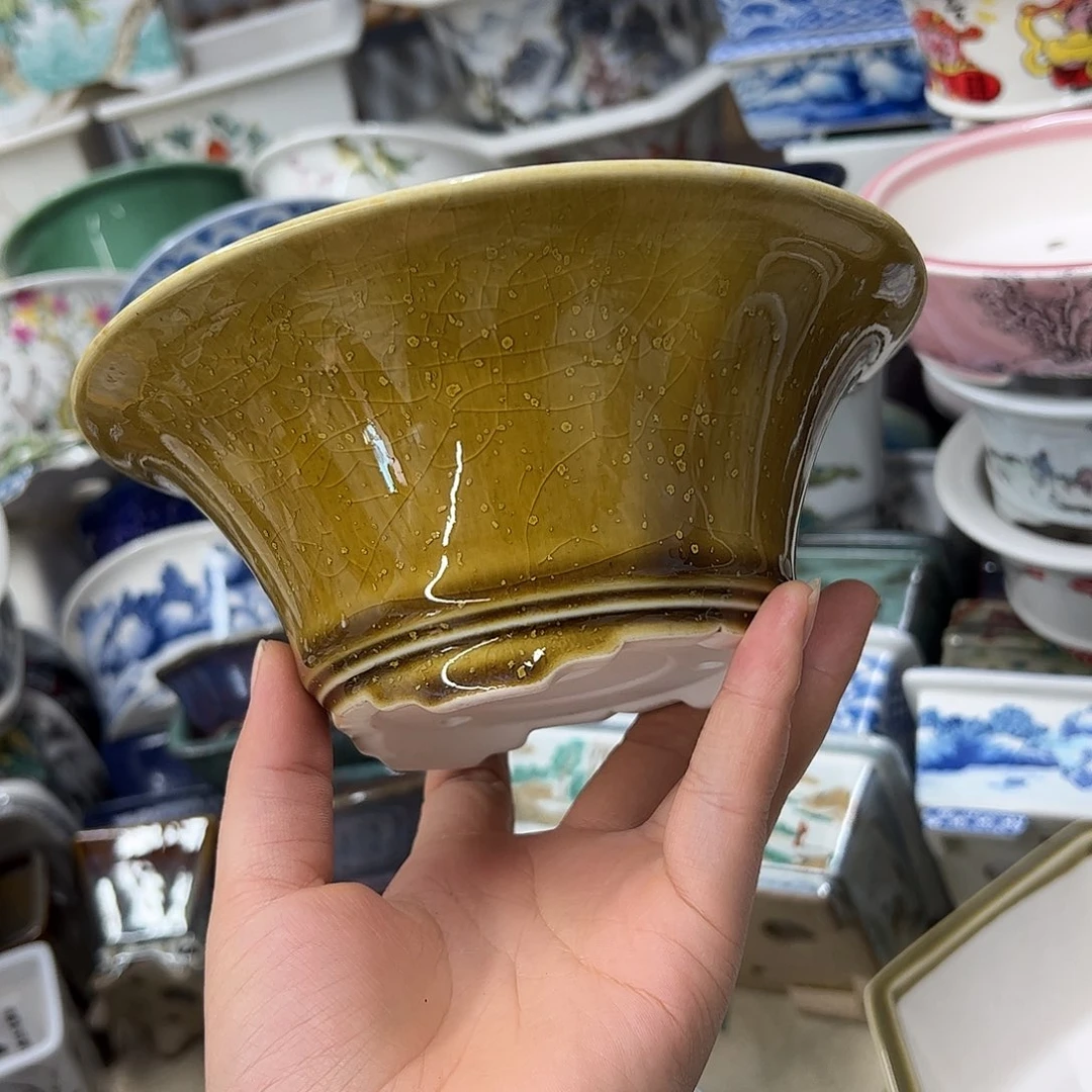花盆紫砂756号瑕疵17/7cm窑变