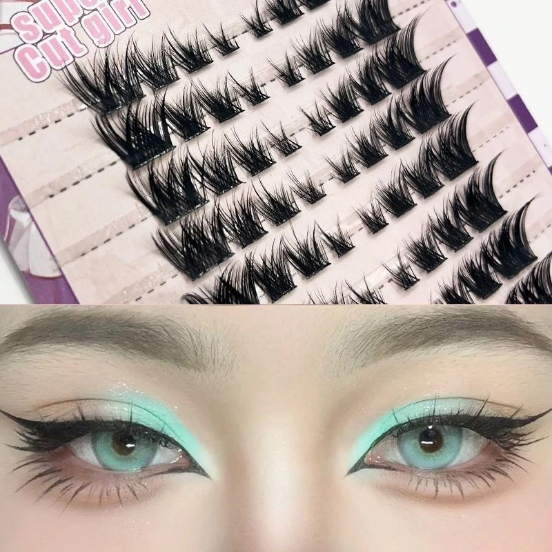 狐系款浓密10排80簇欧美风胶水款假睫毛