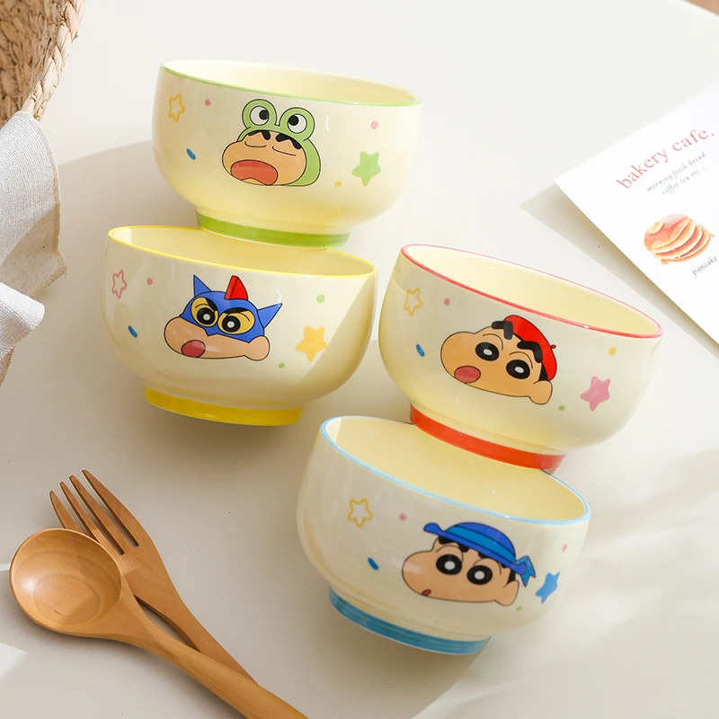 【组合装】2025新品蜡笔小新联名饭碗餐具卡通面碗可爱家用高颜值
