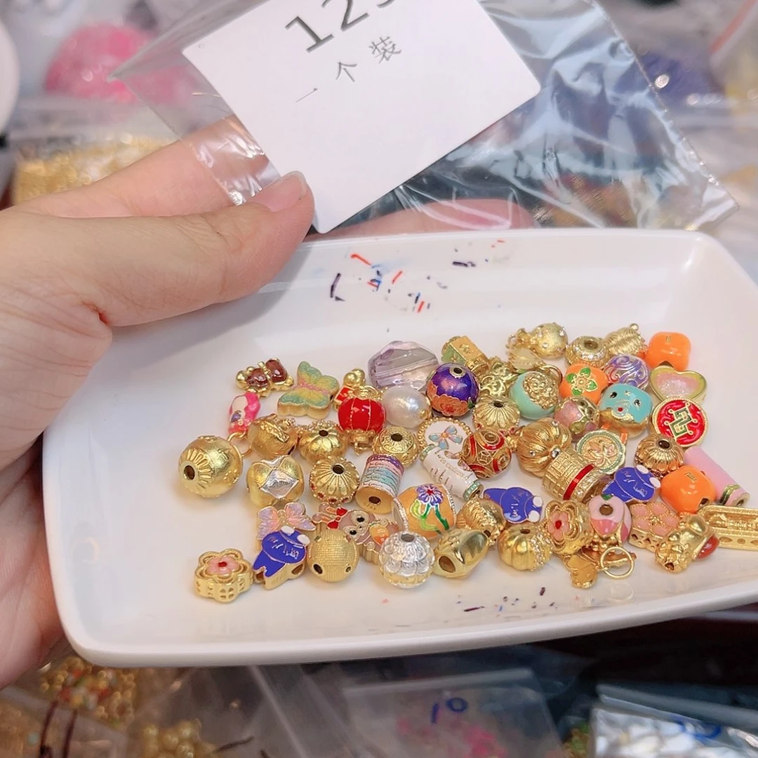 紫晶珠宝半成品银S925镀金镶嵌129