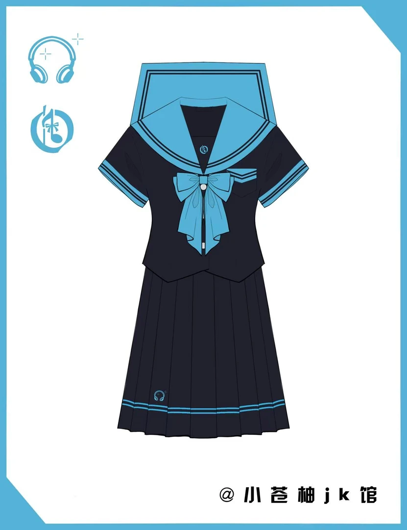 原创正版青三本初音色JK水手服短袖制服日系学院jk推荐正版店铺