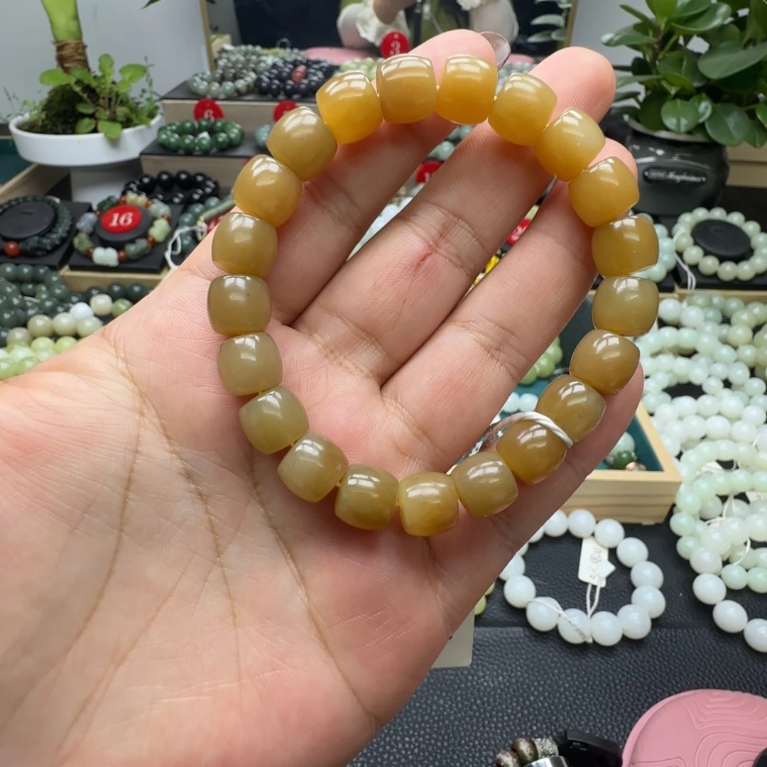 和田玉未镶嵌手链10