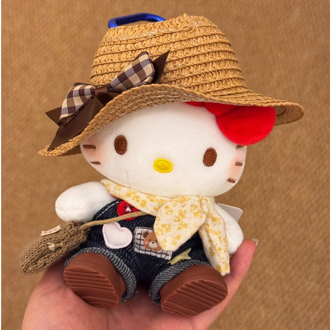 正版HelloKitty西部牛仔Kt包包挂件diy玩偶钥匙扣生日礼物ins风