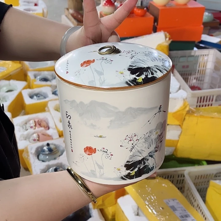 罐陶瓷茶叶罐密封罐家用