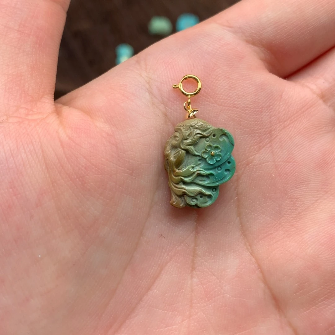 绿松石18K金镶嵌绿松石