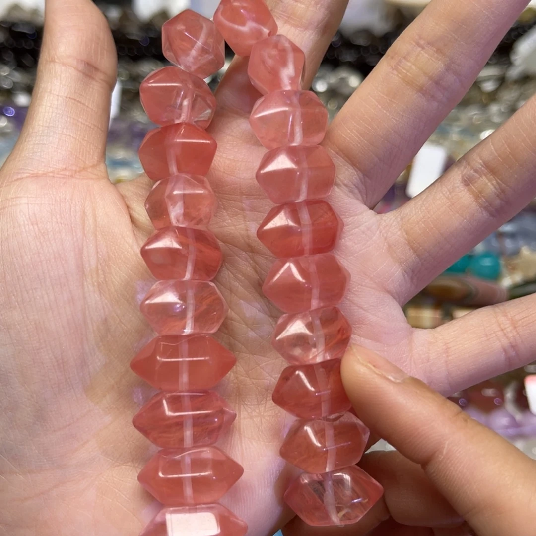 未镶嵌水晶手链天然西瓜晶卡10✖️20共20颗