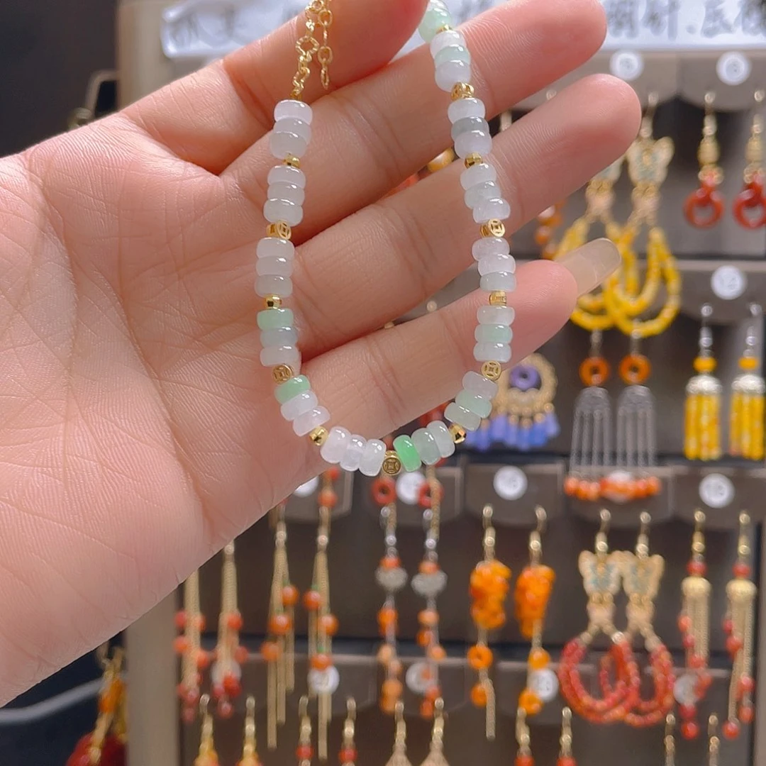 翡翠合金耳饰翡翠