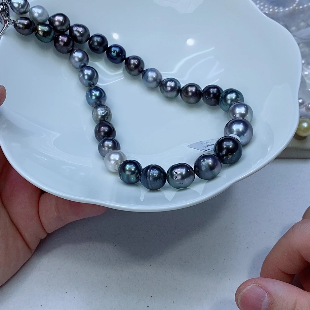 海水珍珠颈饰银S925镶嵌