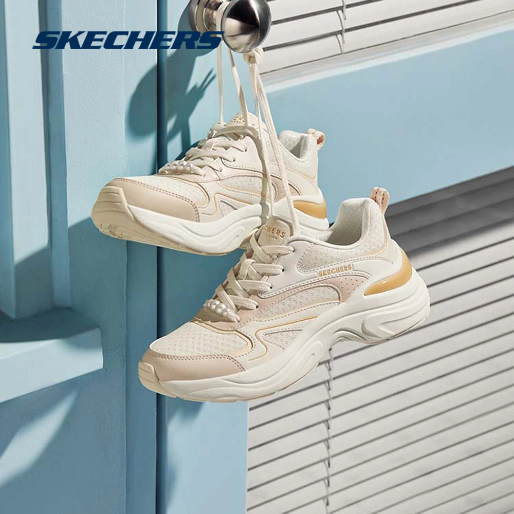 斯凯奇官方女鞋时尚休闲鞋厚底增高轻盈舒适透气复古老爹鞋177564