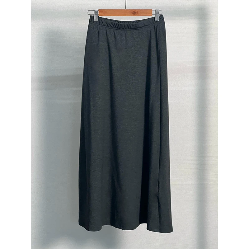 【断码特价 现货不补】气质休闲宽松显瘦高腰直筒半身裙 G924G19240