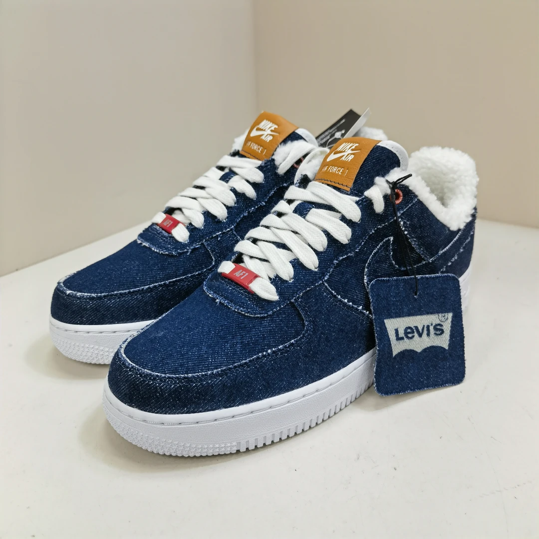 nike af1 李维斯牛仔蓝 配色板鞋 42.5码 全新原盒