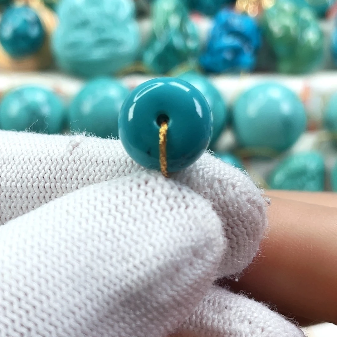 绿松石未镶嵌车挂直径12