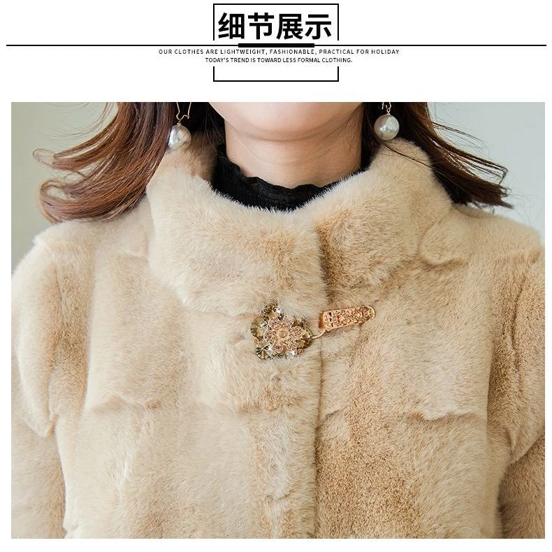 秋冬原创设计加厚外套气质洋气中长款上衣一直播间下单