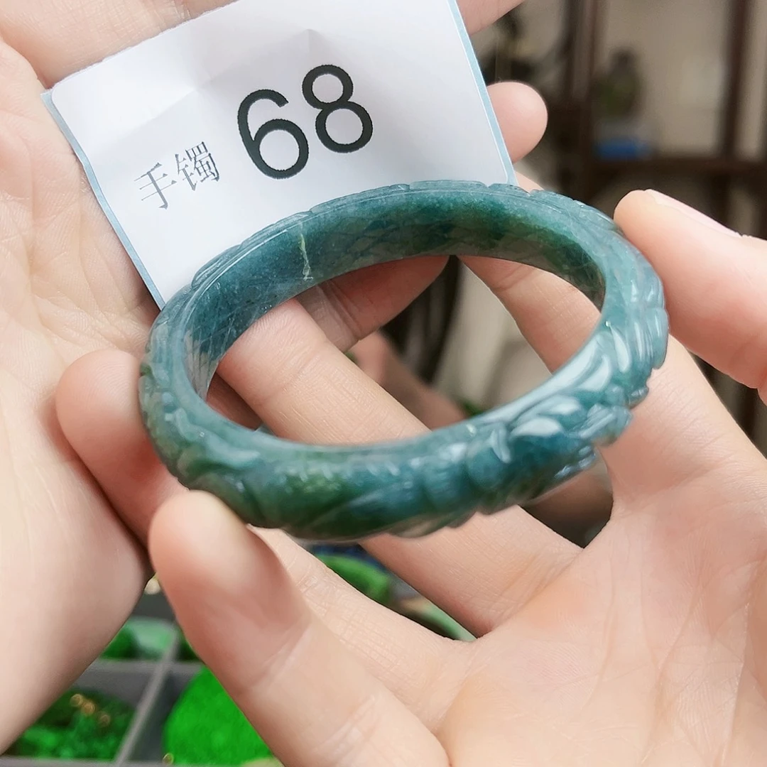 翡翠手镯未镶嵌手镯56
