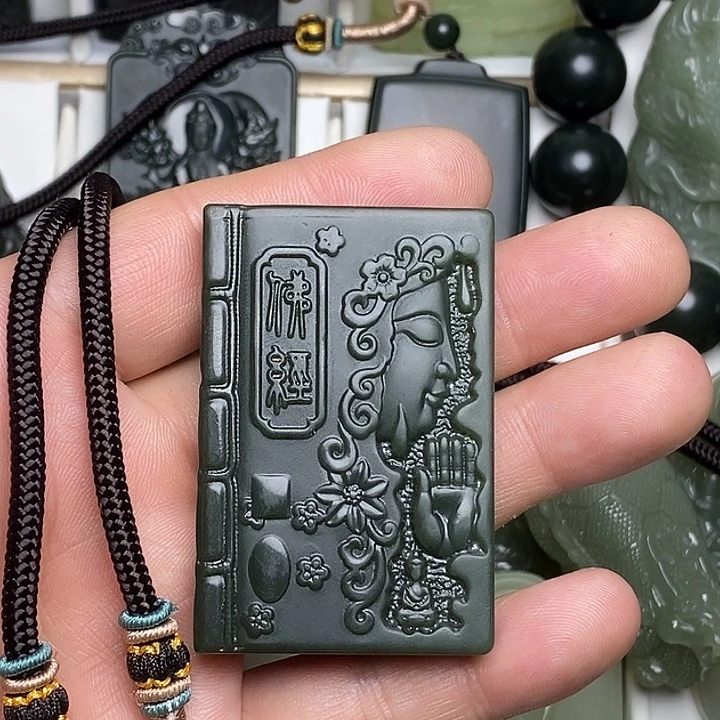 和田玉（青玉）未镶嵌颈饰