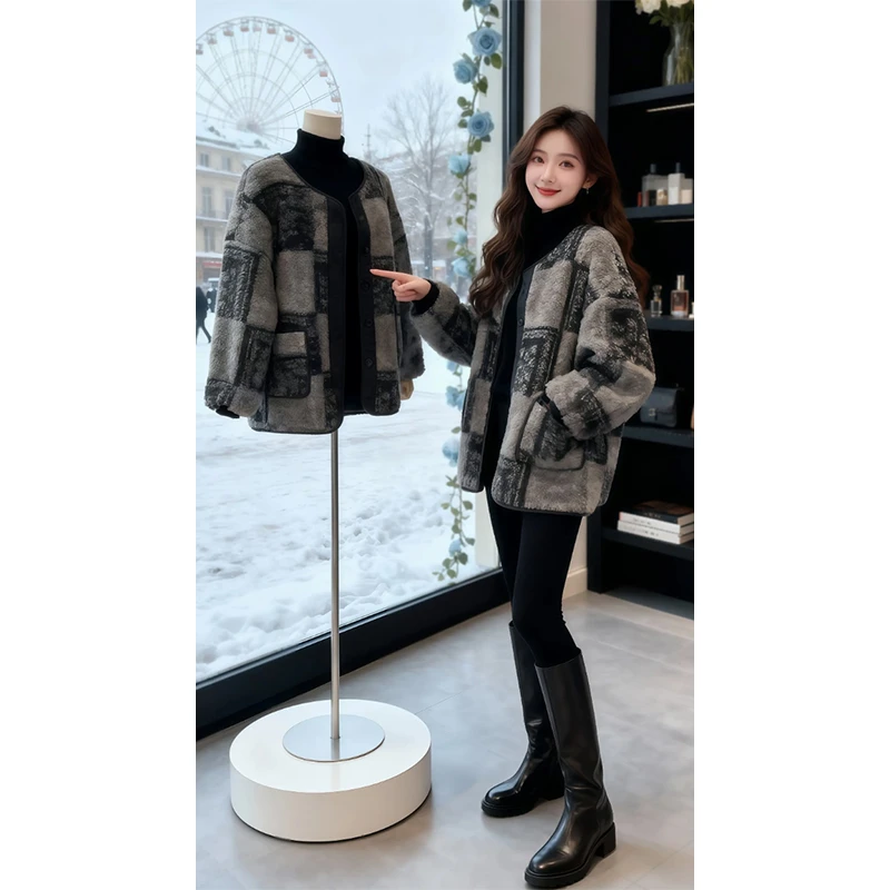 SHALLDOER【韩剧1988】时髦复古棉服女士2026冬季洋气潮流通勤棉衣