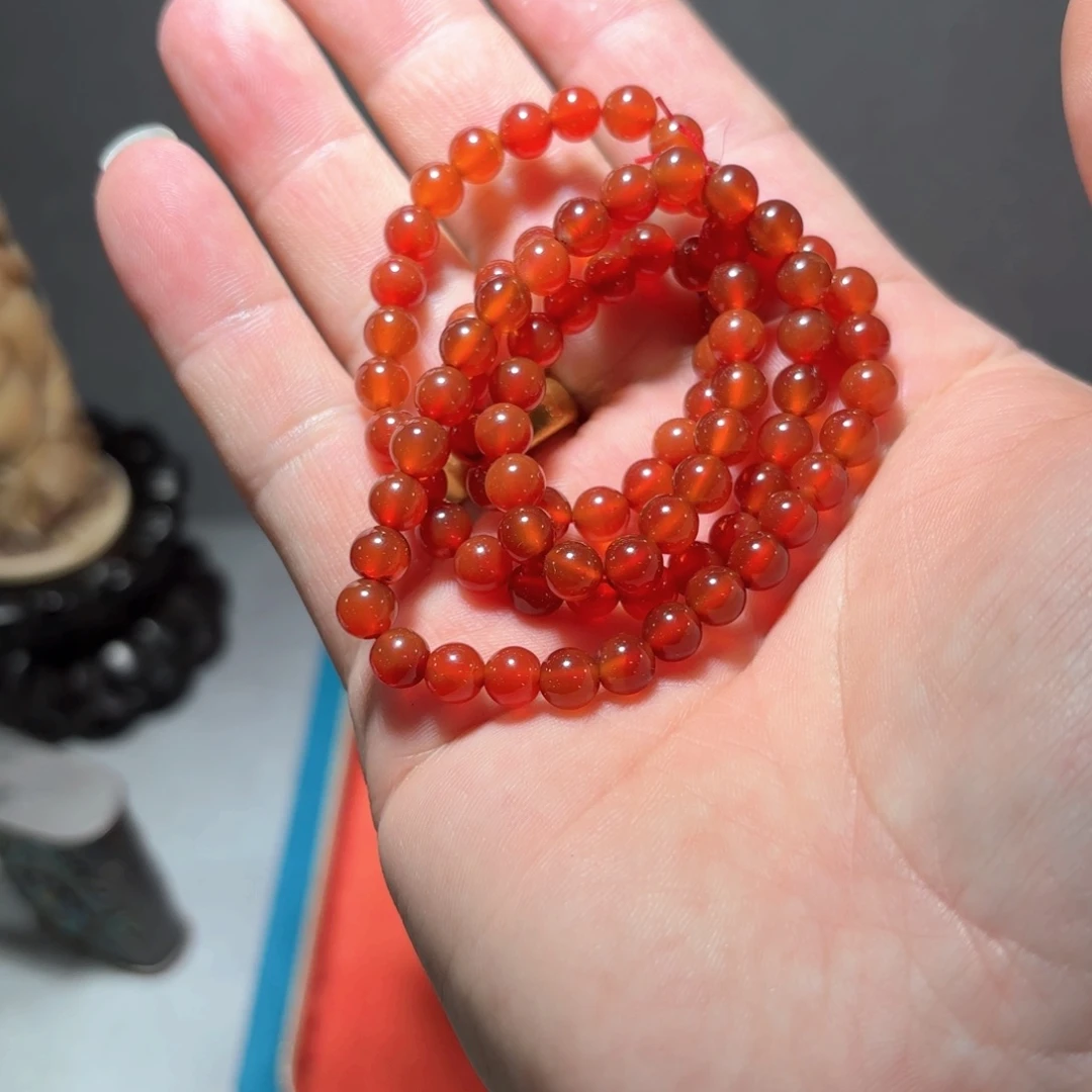 如***·玛瑙/玉髓合金手链雕刻