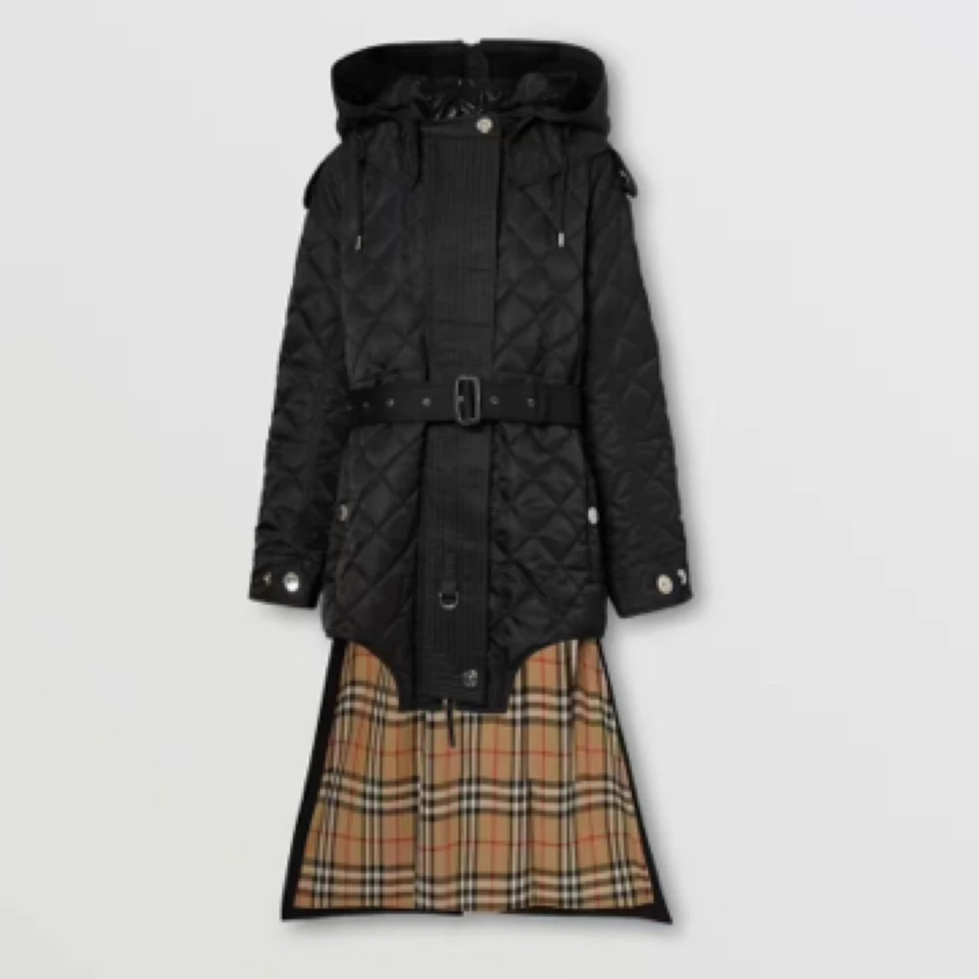 99新 BURBERRY/博柏利 Burberry限量款棉服风衣/X XS/D00730