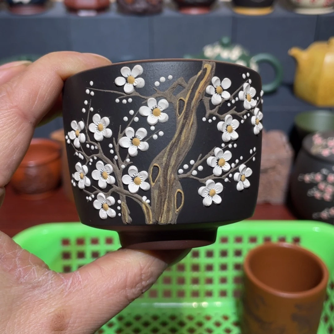 原矿紫砂手工主人杯