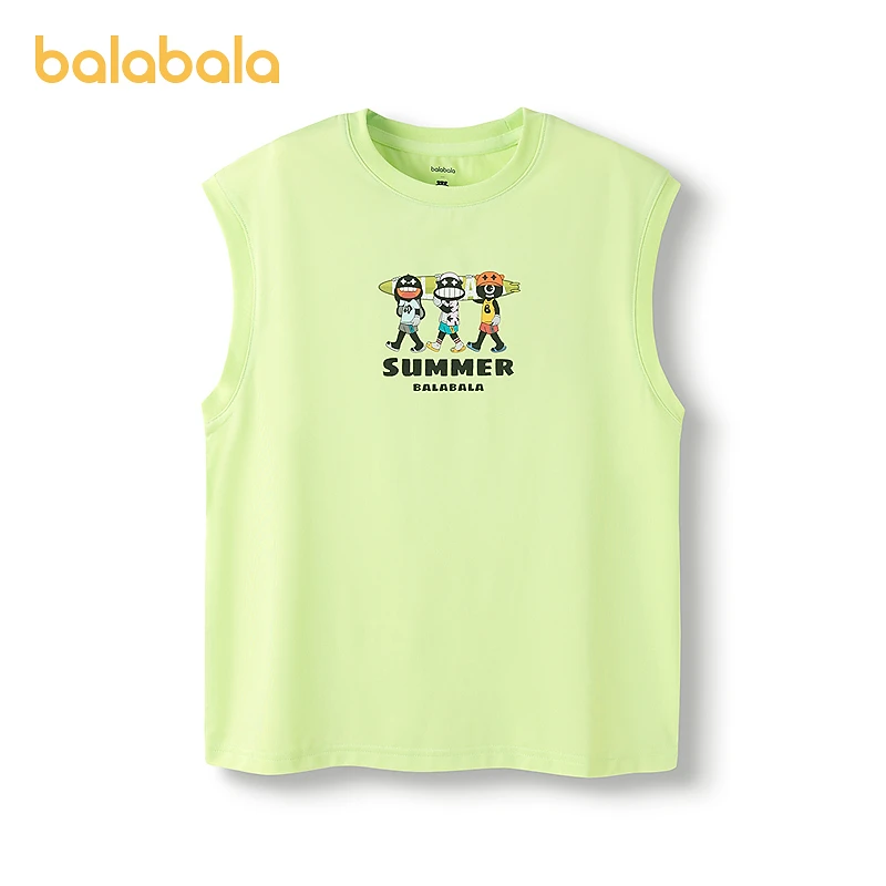 【设计师SICO IP】巴拉巴拉童装儿童背心男童夏装款无袖速干上衣