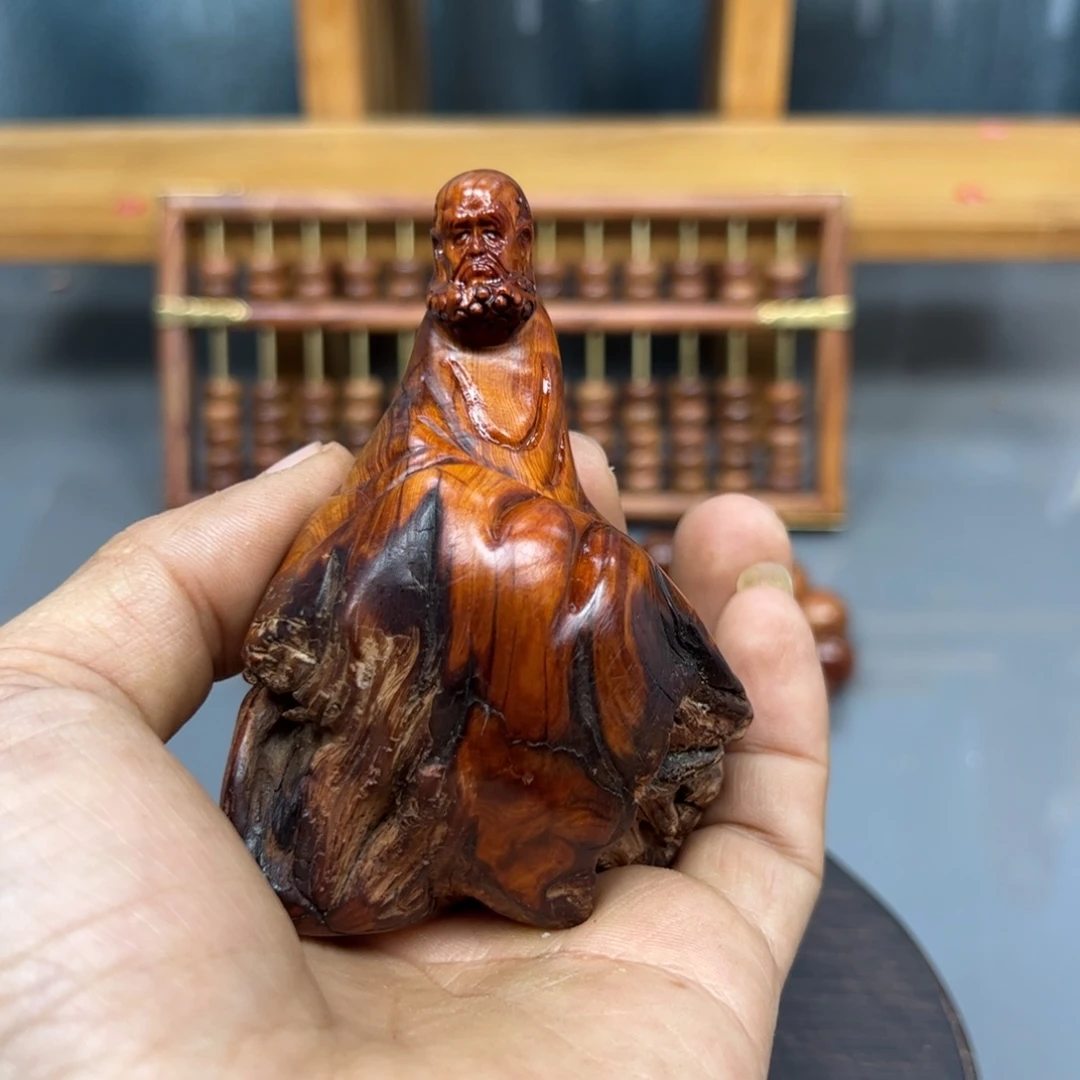 林***肆木崖柏木摆件手把件