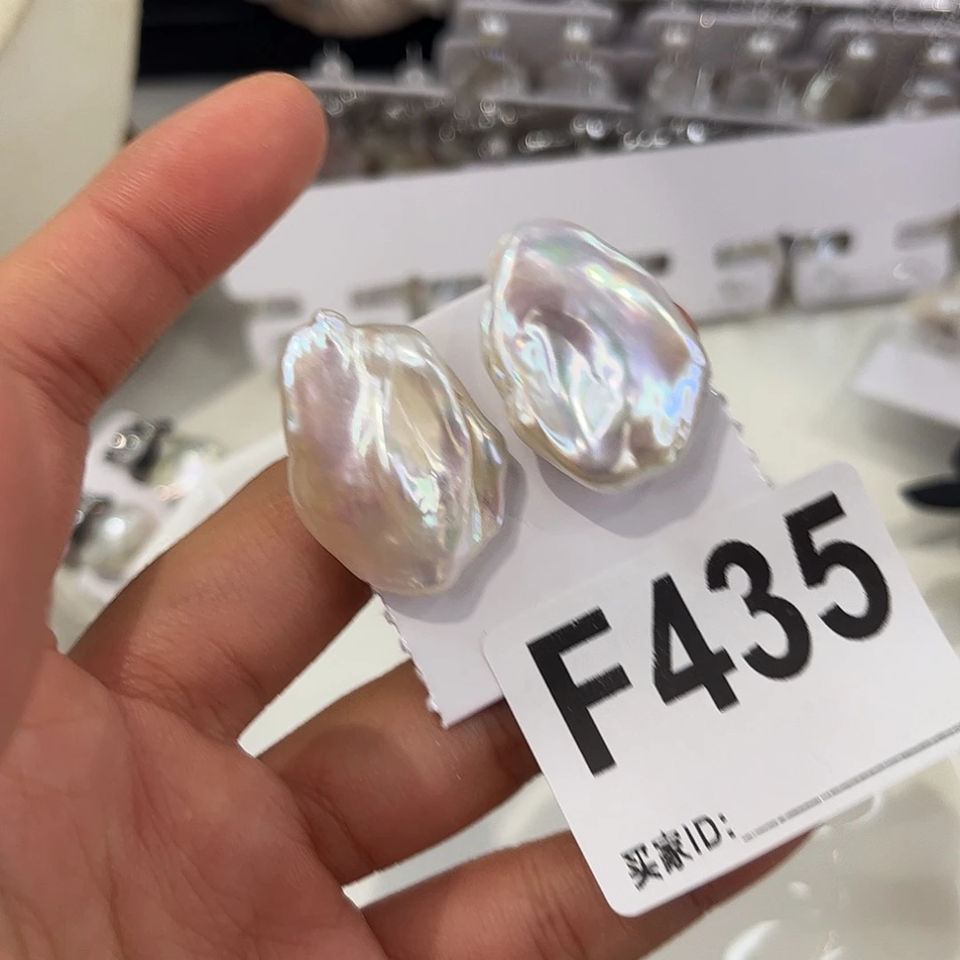 耳饰淡水珍珠银S925镶嵌