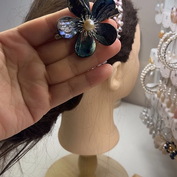 发夹未镶嵌淡水珍珠