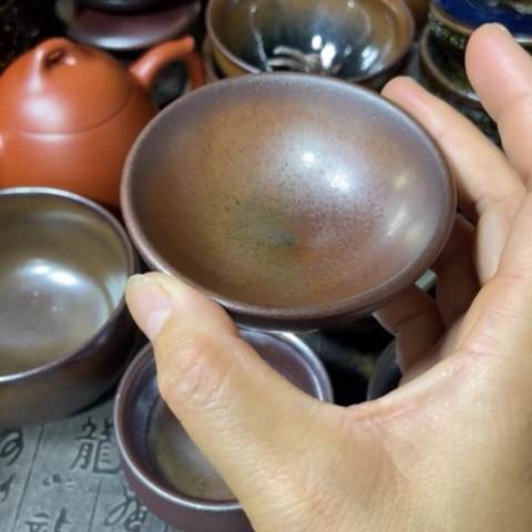 茶盏弹**雨建阳建盏微瑕柴烧