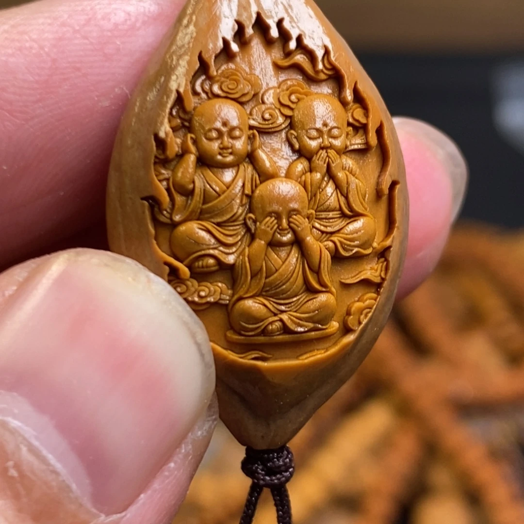 猴头核桃吊坠橄榄